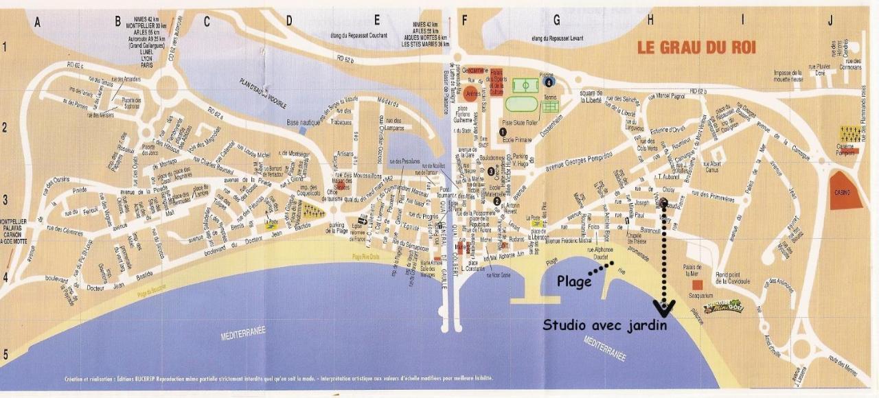 Studio Grau Du Roi Avec Jardin Le Grau-du-Roi Εξωτερικό φωτογραφία